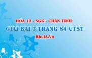 Bài 3 trang 84 Hóa 12 Chân trời sáng tạo